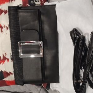 NEW Womens black  clutch bag